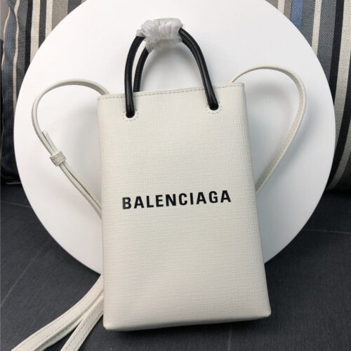 High Quality Luxury Balenciaga Shopping Phone Pouch Shoulder Bag – Style 29942