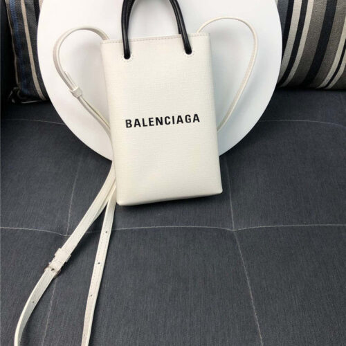 High Quality Luxury Balenciaga Shopping Phone Pouch Shoulder Bag – Style 29942 product detail