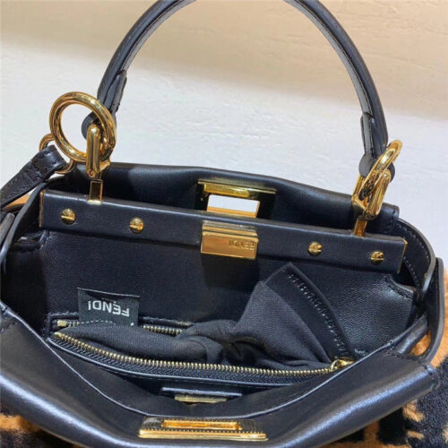 High Quality Luxury Fendi Mini Peekaboo Bag product detail
