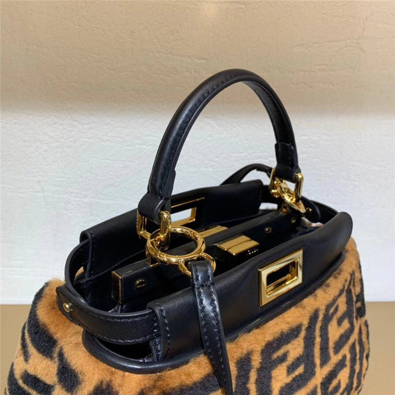 High Quality Luxury Fendi Mini Peekaboo Bag product detail
