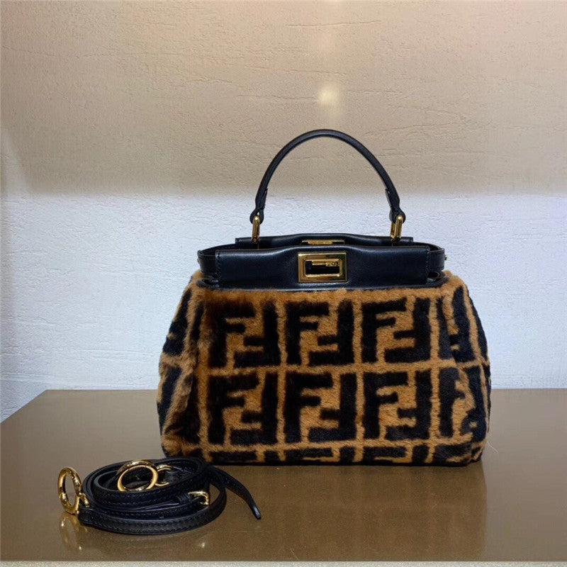 High Quality Luxury Fendi Mini Peekaboo Bag