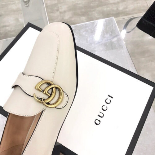 High Quality Luxury Gucci GG Loafers Women White product detail