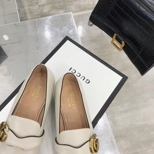 High Quality Luxury Gucci GG Loafers Women White product detail