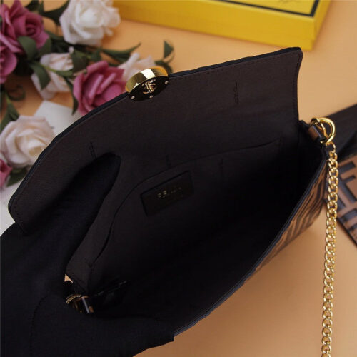 High Quality Luxury Fendi Three-Piece Wallet Brown product detail
