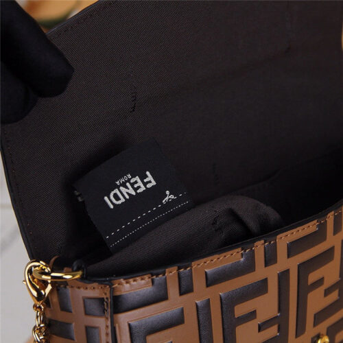 High Quality Luxury Fendi Three-Piece Wallet Brown product detail