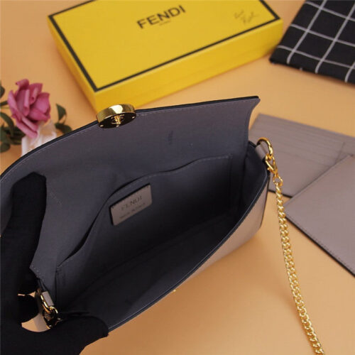 High Quality Luxury Fendi Three-Piece Wallet Gray product detail