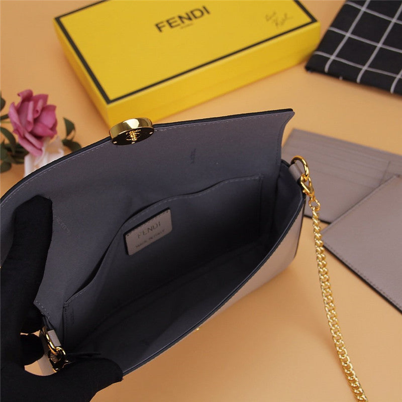 High Quality Luxury Fendi Three-Piece Wallet Gray product detail