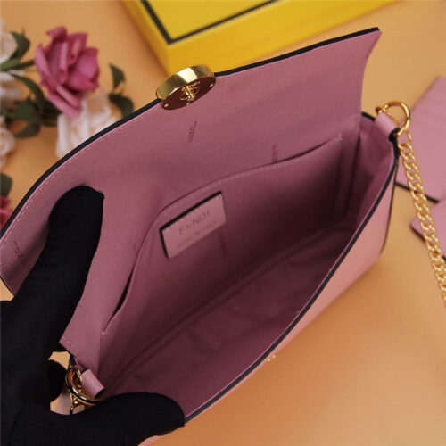 High Quality Luxury Fendi Three-Piece Wallet Pink product detail
