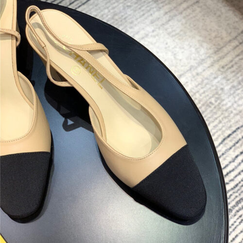 High Quality Luxury Chanel Block Heel Sandals – Style 24550 product detail