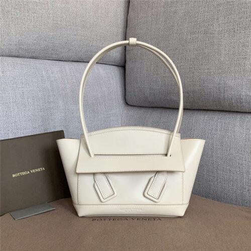 High Quality Luxury Bottega Veneta Arco Mini White