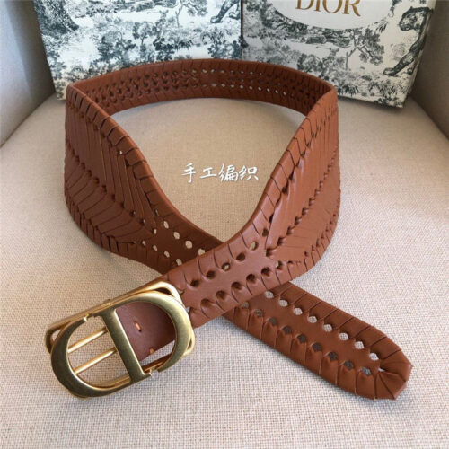 High Quality Luxury Dior Hand-Woven Belt