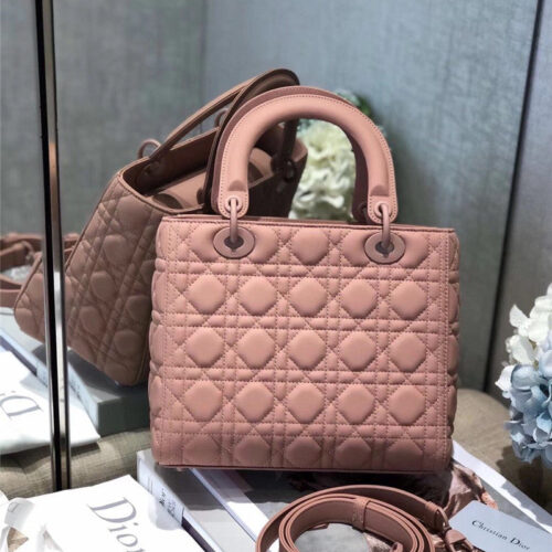 High Quality Luxury Lady Dior Medium Pink alternate view