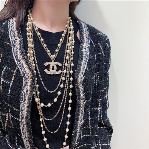 High Quality Luxury Chanel Pearl Necklace – Style 50347 alternate view