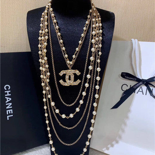 High Quality Luxury Chanel Pearl Necklace – Style 50347