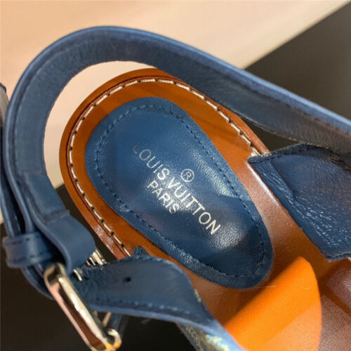 High Quality Luxury Louis Vuitton Brown Flat Sandals For Women product detail