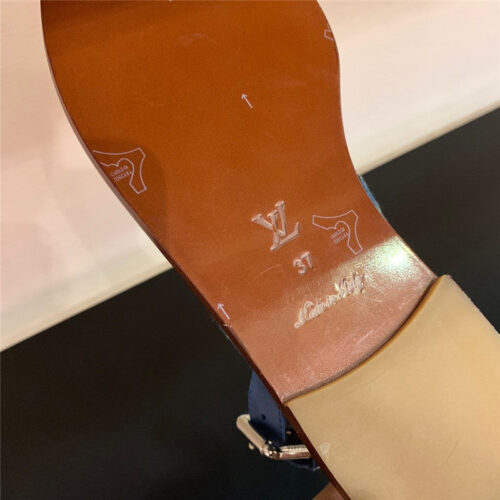 High Quality Luxury Louis Vuitton Brown Flat Sandals For Women product detail