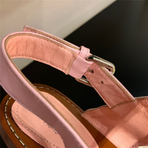 High Quality Luxury Louis Vuitton Brown Flat Sandals For Women Pink product detail