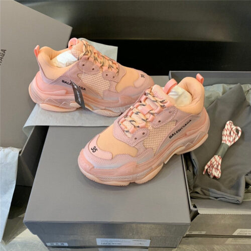 High Quality Luxury Balenciaga Triple S Sneakers Shoes Pink product detail