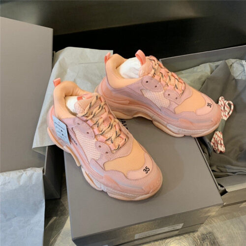 High Quality Luxury Balenciaga Triple S Sneakers Shoes Pink alternate view