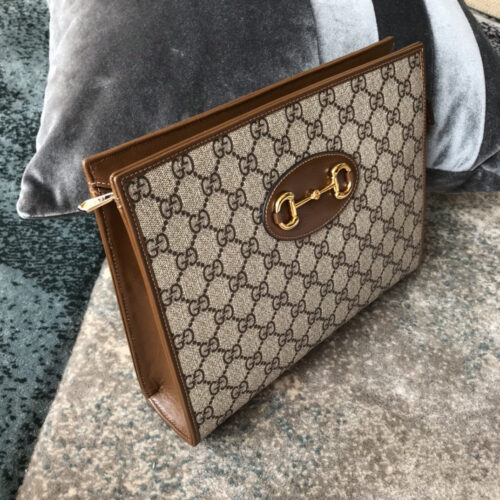 High Quality Luxury Gucci 1955 Horsebit Pouch Clutch Bag product detail