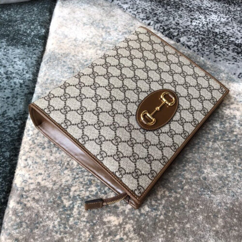High Quality Luxury Gucci 1955 Horsebit Pouch Clutch Bag product detail