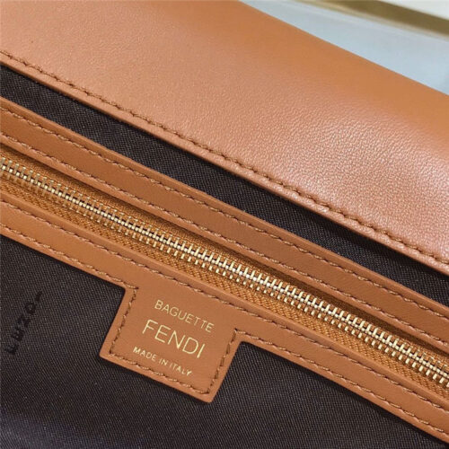 High Quality Luxury Fendi Baguette Medium Brown product detail