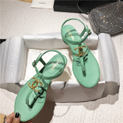 High Quality Luxury Chanel Flat Sandals – Style 20678 alternate view
