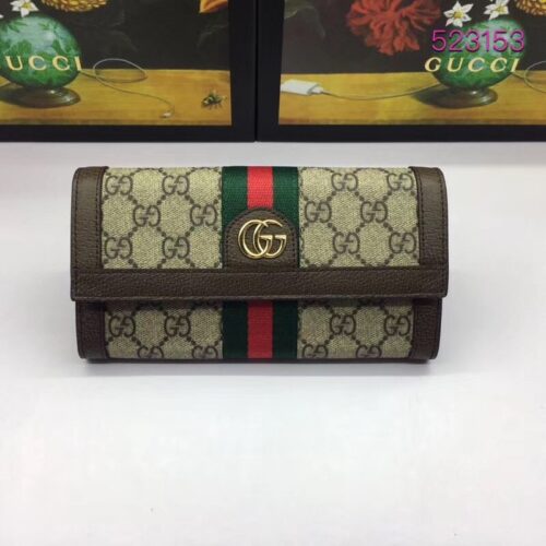 High Quality Luxury Gucci Supreme Ophidia GG Continental Wallet