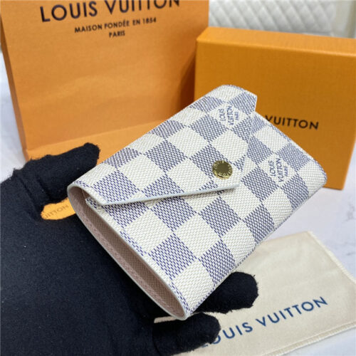 High Quality Luxury Louis Vuitton Victorine Wallet Rose Ballerine – Style 48173 alternate view