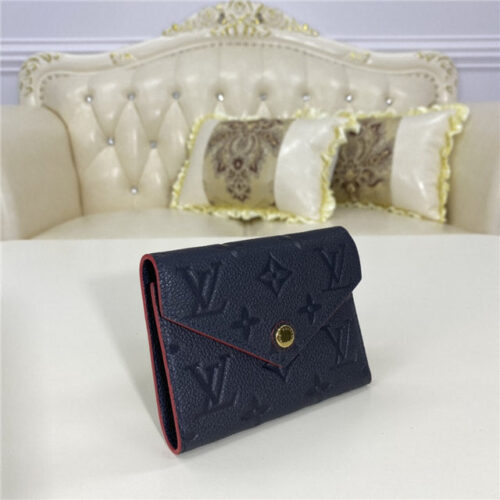 High Quality Luxury Louis Vuitton Victorine Wallet Navy alternate view