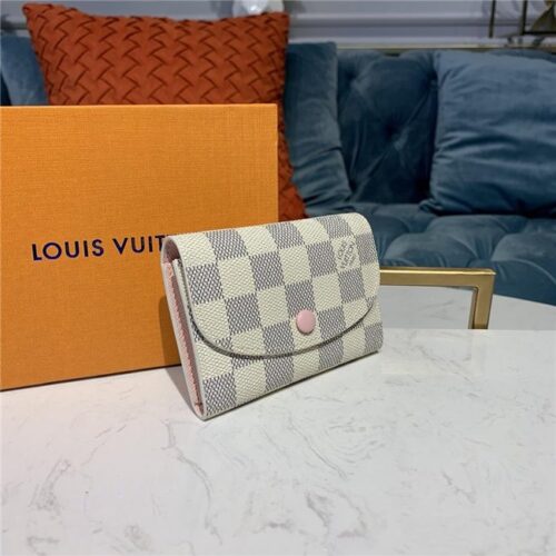 High Quality Luxury Louis Vuitton Rosalie Coin Purse Damier Azur Canvas alternate view