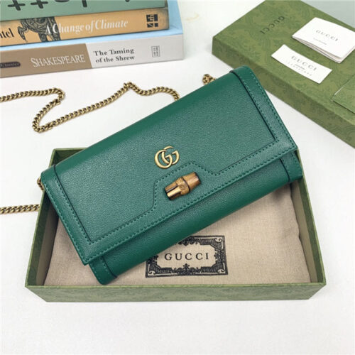 High Quality Luxury Gucci Diana Chain Wallet With Bamboo (Varied Colors) product detail