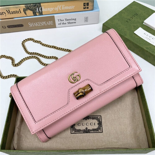 High Quality Luxury Gucci Diana Chain Wallet With Bamboo (Varied Colors) product detail