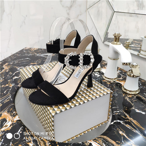 High Quality Luxury Jimmy Choo Crystal High Heel Sandals – Style 92279