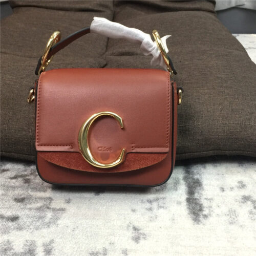 High Quality Luxury Chloe C Mini Square Bag