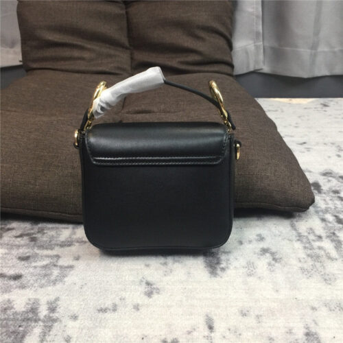 High Quality Luxury Chloe C Mini Square Bag Black alternate view