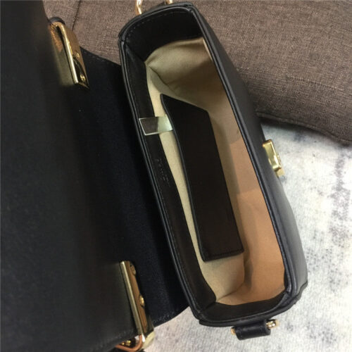High Quality Luxury Chloe C Mini Square Bag Black product detail