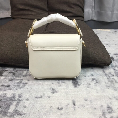 High Quality Luxury Chloe C Mini Square Bag White alternate view
