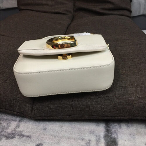 High Quality Luxury Chloe C Mini Square Bag White product detail