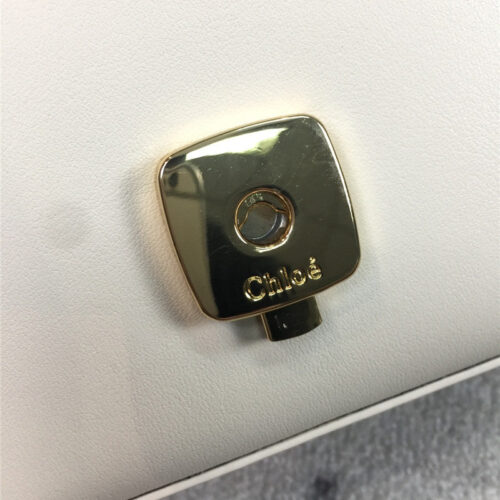 High Quality Luxury Chloe C Mini Square Bag White product detail