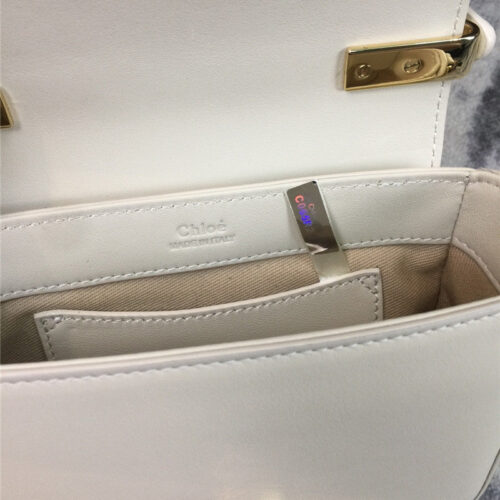 High Quality Luxury Chloe C Mini Square Bag White product detail