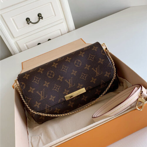 High Quality Luxury Louis Vuitton Favorite MM Monogram Canvas Bags alternate view