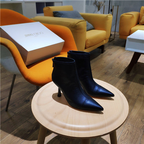 High Quality Luxury Jimmy Choo Leather High Heel Boots alternate view