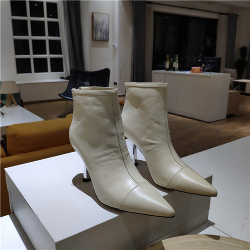 High Quality Luxury Jimmy Choo Leather High Heel Boots – Style 30839
