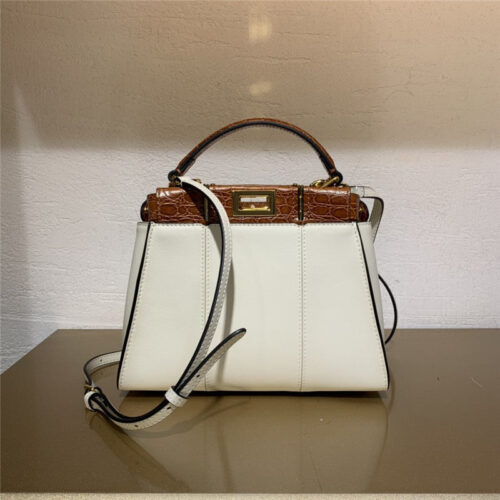 High Quality Luxury Fendi Peekaboo Mini Leather Tote Bag product detail