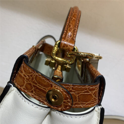 High Quality Luxury Fendi Peekaboo Mini Leather Tote Bag product detail