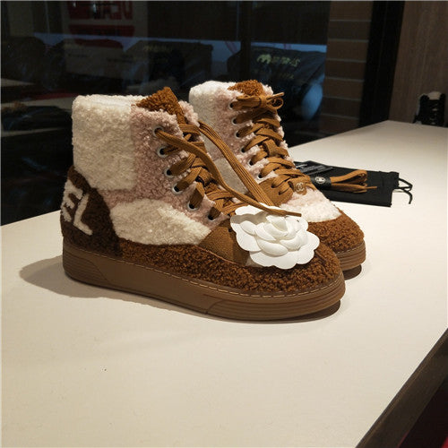 High Quality Luxury Chanel Fur Boots Shoes