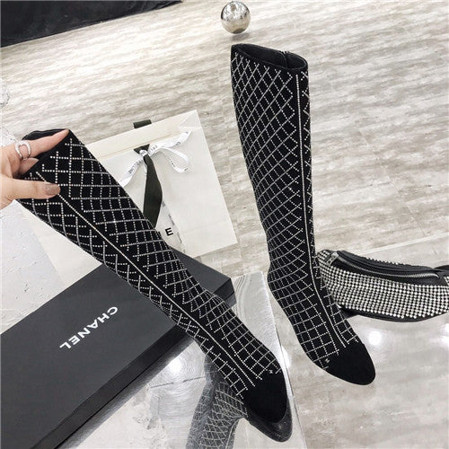 High Quality Luxury Chanel Long Boots – Style 65702 alternate view