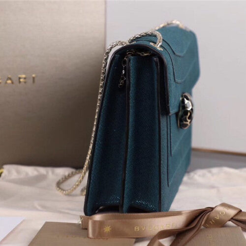 High Quality Luxury Bvlgari Serpenti Forever Bag Green alternate view