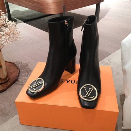 High Quality Luxury Louis Vuitton Fake LV Boots In Black alternate view